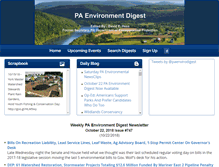 Tablet Screenshot of paenvironmentdigest.com